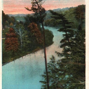 Vintage Postkarte, The Shades, Indiana, Resort, Rock River, Lonesome Pine, Antiquität, Ephemera, Indiana Geschenk, Park, Postkarte Geschenk, Souvenir