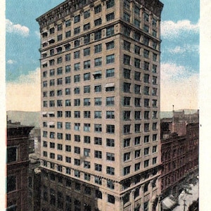 carte postale vintage, Hoge Building, Seattle, Washington, carte postale, carte postale ancienne, carte postale de Seattle, carte postale de Washington, histoire de Seattle