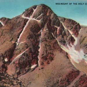 Linen Postcard, Mount of the Holy Cross, Colorado, Postcard, Old Postcard, Vintage Postcard, Religious Postcard, Colorado Postcard