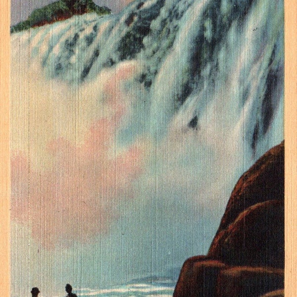 Linen Postcard, Shoshone Falls, Idaho, Vintage Postcard, Old Postcard, Shoshone Falls Postcard, Idaho Postcard, Waterfall, Vintage Postcards