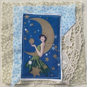 Fabric Snippet, Junk Journal Snippet, Fabric Photograph, Vintage Sheet Music, Lady, Glamour, Journal, Junk Journal, Slow Stitch, Snippet