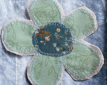 ボヘミアンフラワーパッチ、シャビー、コテージコア、ジーンズ用パッチ、バッグ、ジャンクジャーナル、ジャケット、スウェットシャツ