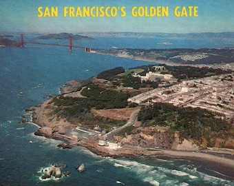 Vintage Postcard, San Francisco, California, Golden Gate, Postcard, Souvenir, Ephemera, San Francisco Gift, Travel, Postcard Wall, Decor