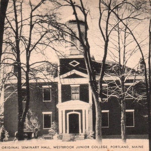 Vintage Postkarte, Westgrove Junior College, Portland, Maine, Portland College, Maine, Postkarte, Antike Postkarte, Alte Postkarte