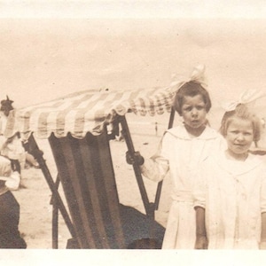 Found Photo, Vintage Photograph, Girls on the Beach, Old Time Seashore, Antique, Ephemera, Beach Decor, Beach Photograph, Journaling