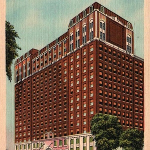 Cartolina d'epoca, Chicago, Hotel Knickerbocker, Cartolina, Cartolina di lino, Cartoline di hotel, Hotel di Chicago, Cartolina di Chicago, Storia di Chicago