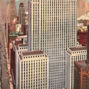 carte postale vintage, Chicago, Illinois, Field Building, carte postale, antiquité, éphémère, Junk Journal, cadeau Chicago, décoration Chicago, carte postale murale