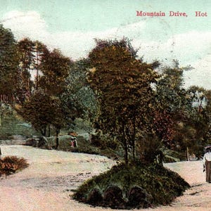 Vintage Postkarte, Hot Springs, Arkansas, Mountain Drive, 1908, Postkarte, Alte Postkarte, antike Postkarte, Hot Springs Postkarte, Arkansas