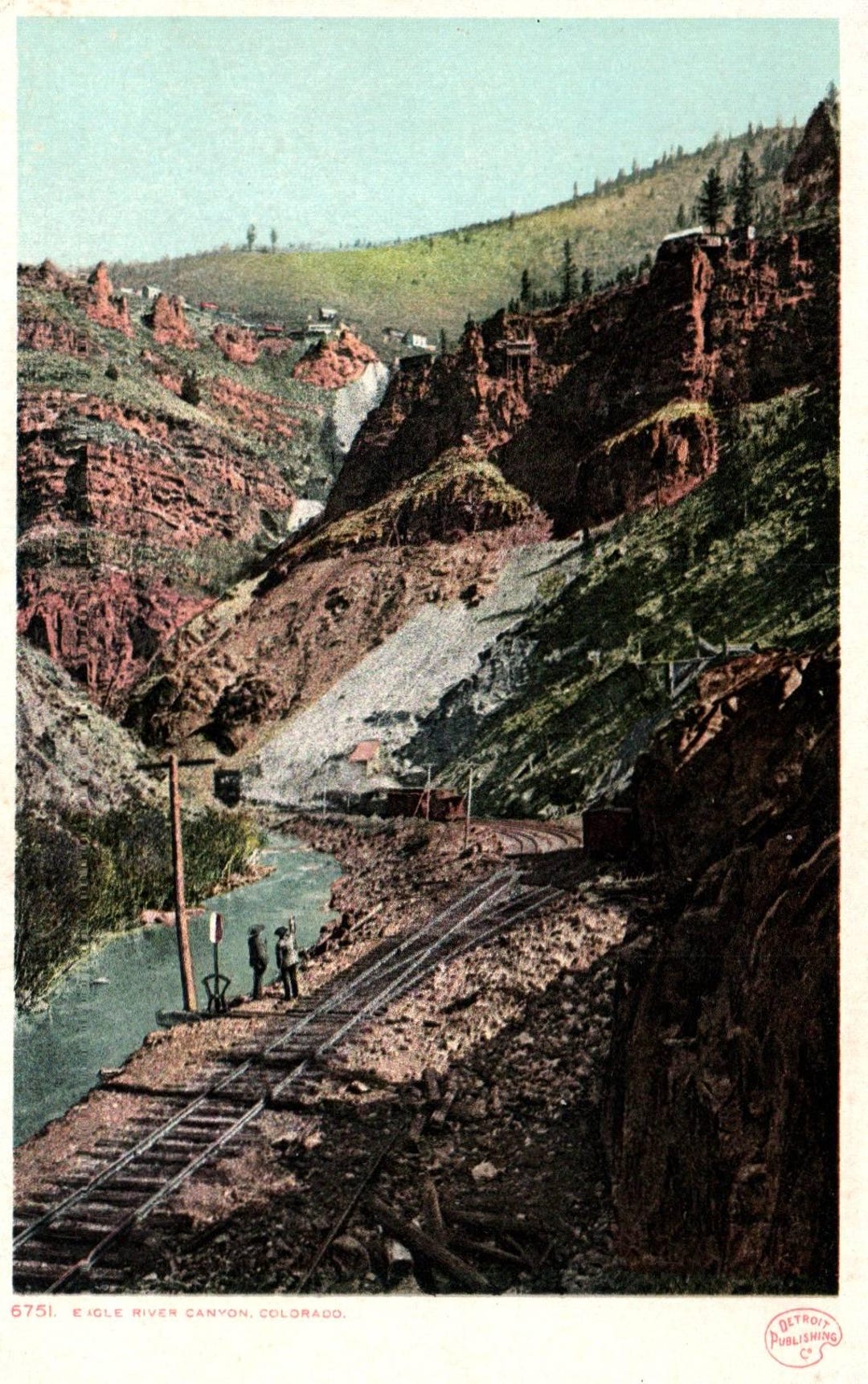 Vintage Postcard, Eagle River Canyon, Colorado, Postcard, Antique ...