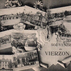 Vintage Postcard, Vierzon, France, Postcard, Old Postcard, Vierzon Postcard, France Postcard, French Postcard, Antique French Postcards