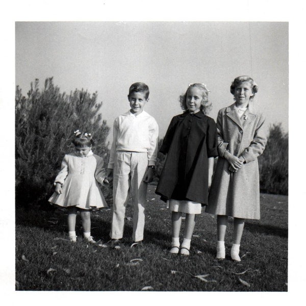 Found Photo, Sunday Best Children, Found Photograph, Vernacular Photograph, Black and White, Vintage Photograph, Old Photograph, Children