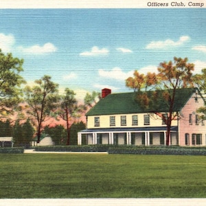Cartoline d'epoca, Camp Grant, Illinois, Cappella di Santa Maria, Altare, Club Ufficiali, Cartoline di lino, Cartoline, Cartoline militari, Base militare