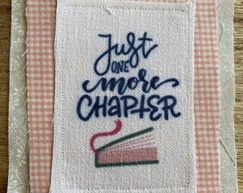 Snippet, Books, One More Chapter, Junk Journal, Patch, Boho