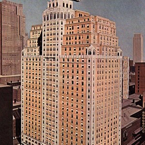 Cartão postal vintage, hotel Manhattan, cidade de Nova York, Nova York, cartão postal, cartão postal antigo, cartão postal da cidade de Nova York, hotel da cidade de Nova York