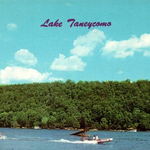 Vintage Postcard, Lake Taneycomo, Missouri, Ozarks, Postcard, Antique, Ephemera, Vacation, Souvenir, Travel, Lake Life, Taneycomo Gift