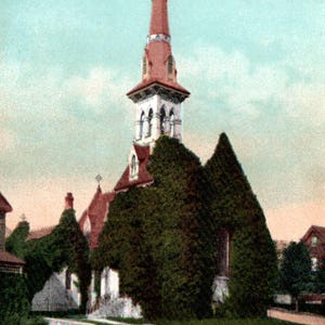 Cartão postal vintage, Tacoma, Washington, Igreja de St. Luke, Cartão postal, Cartão postal de Tacoma, Igreja de Tacoma, Cartão postal antigo, Tacoma Washington