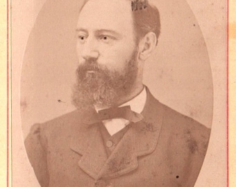 CDV, Foto vintage, Fotografía antigua, Hombre, Estudio Moravia, Diario de recortes