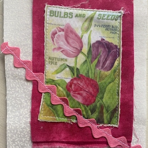 Snippet, Junk Journal, Seed Catalog, Flowers, Patch, Cottage Core