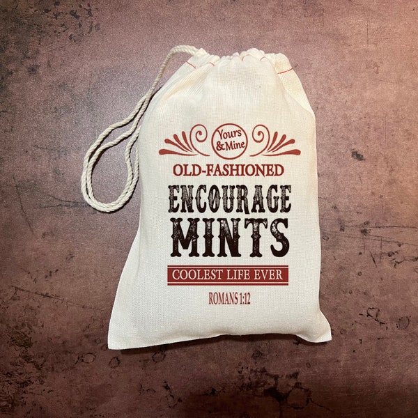 JW Gift Bags - Mint Bags -  Encourage MINTS - Candy Bags - Pioneer or Elder Design