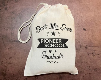 JW Gift Bags - Pioneer School Graduate Best Life Ever - English or Spanish - Pioneer Gifts - Pioneer gift Bags - Pioneer School