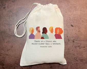 JW Gift Bags - Proverbs 18:24 - Friendship Thank You Bags - English or Spanish - Pioneer Gifts - Pioneer gift Bags - Pioneer School