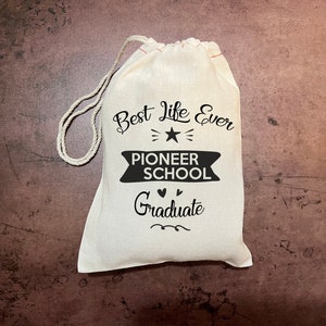 JW Gift Bags - Pioneer School Graduate Best Life Ever - English or Spanish - Pioneer Gifts - Pioneer gift Bags - Pioneer School