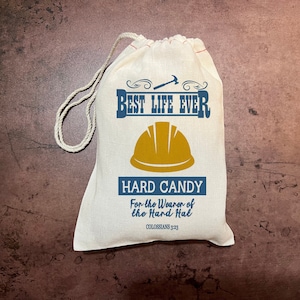 JW Construction bags - Candy Gift Bags - Safety JW - For Pioneers - Elders - Brothers - Sisters - LDC Volunteers