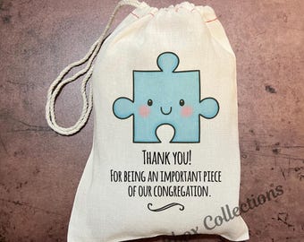 JW Gift Bags - Puzzle Part - Important piece of our congregation - English OR Spanish