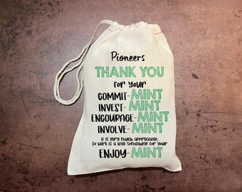 JW Gift Bags - Pioneer Ministry - Mint Bag - Elder Gifts - Encouragement - Personalized - Pioneer Gifts - Pioneer gift Bags - Pioneer School