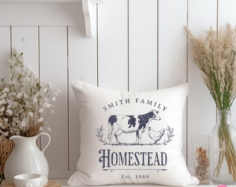 Home Sweet Homestead Kitchen Towel Design - Farm Life Gift - Cow Chickens - Cute Hostess Gift - Farmhouse Design Digital