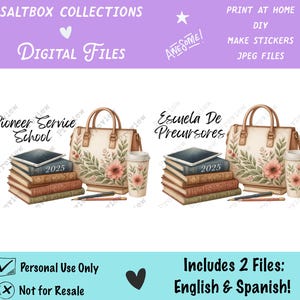 JW Pioneer School Gift Artwork English & Spanish - JW Digital - JW Printable - Pioneer School - jw gift - jw diy
