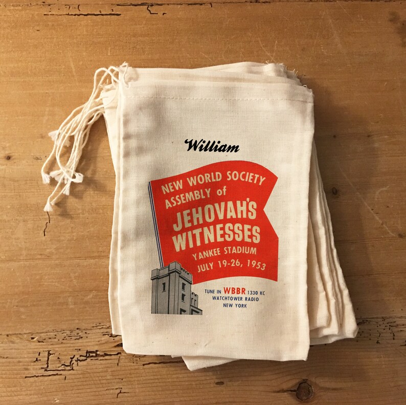 JW Gift Bags Yankee Stadium 1953 Vintage Design Etsy