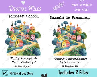JW Pioneer School Gift Artwork English & Spanish