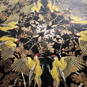 Kaleidoscope Woodpecker birds wrapping paper, 100% recyclable silk paper, eco friendly gift wrap image 4