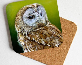 Tawny Owl coaster