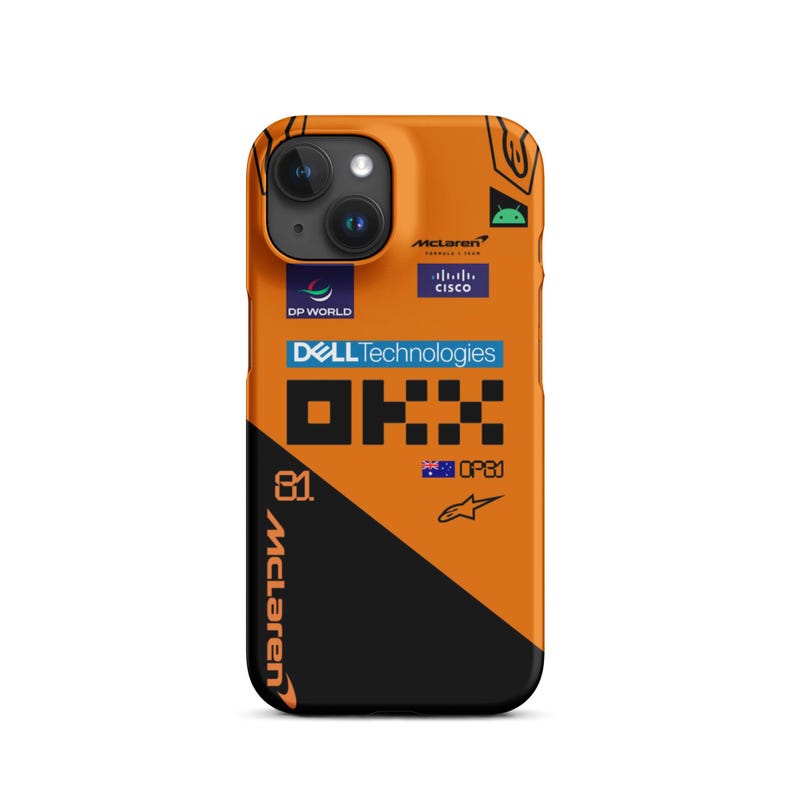 Oscar Piastri McLaren F1 Race Suit iPhone Case: Formula 1 Fan Gift Snap Case (Matte)