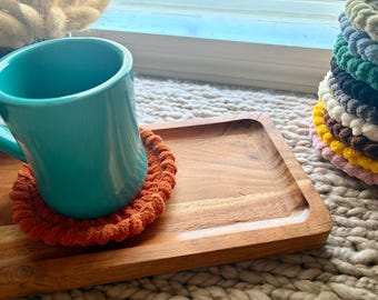 Plushie Mug Rug Crochet Coaster for Large Mugs and Ramen Bowls