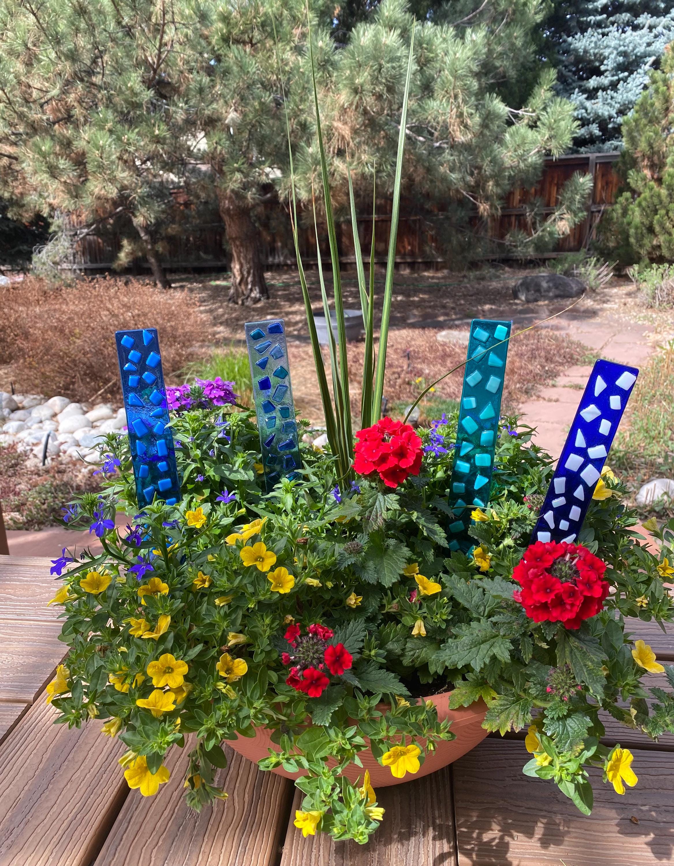 Glass Garden Spike - Etsy