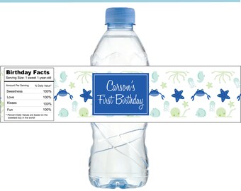 Zebra and purple CUSTOM Water Bottle Labels Set of 15 | Etsy