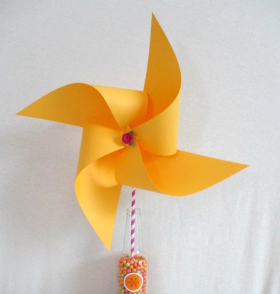 Wedding Decoration Yellow Pinwheel Birthday Decorations Baby Shower