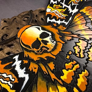 Death’s Head Moth Wall Art, Gothic Decor