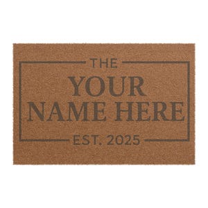 Customizable Doormat | Personalized Home Decor | Welcome Mat | Housewarming Gift | New Home Gift