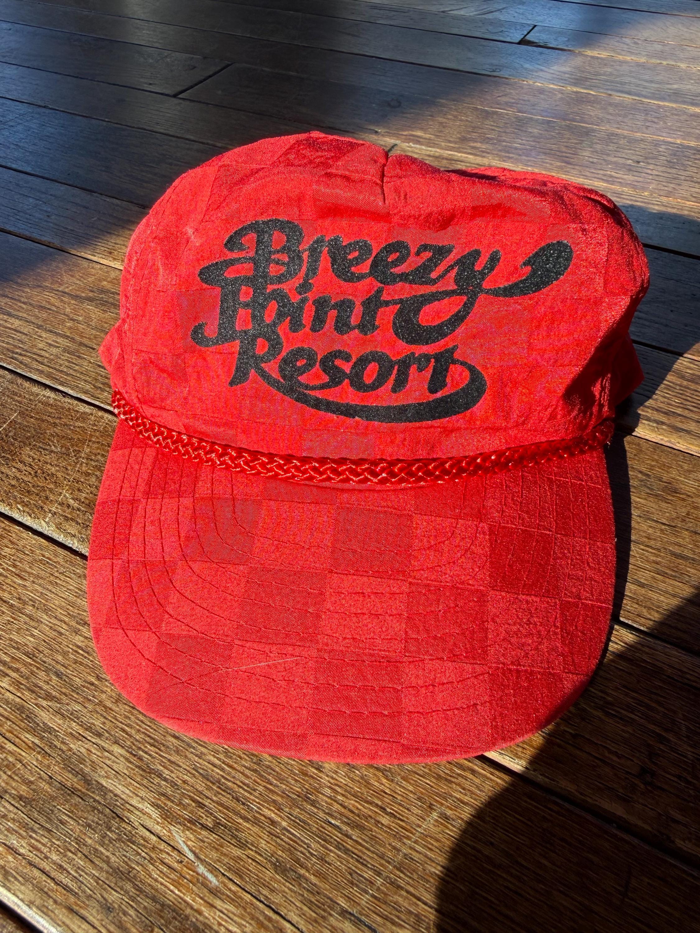 Breezy Point Resort Embroidered Floral Baseball Strapback Cap Hat Custom Floral Snapback Hat, Embroidered Rope Cap, Tropical 5  main image 2
