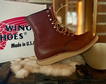 Red Wings 708　８D　レッドウィング708　2940 New Old Stock 2000's Red Wing 708 Plain Toe Boots – nest clothing