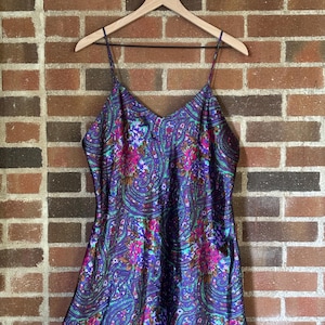 90’s Paisley Nightey Mini Dress