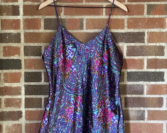 90er Jahre Paisley Minikleid