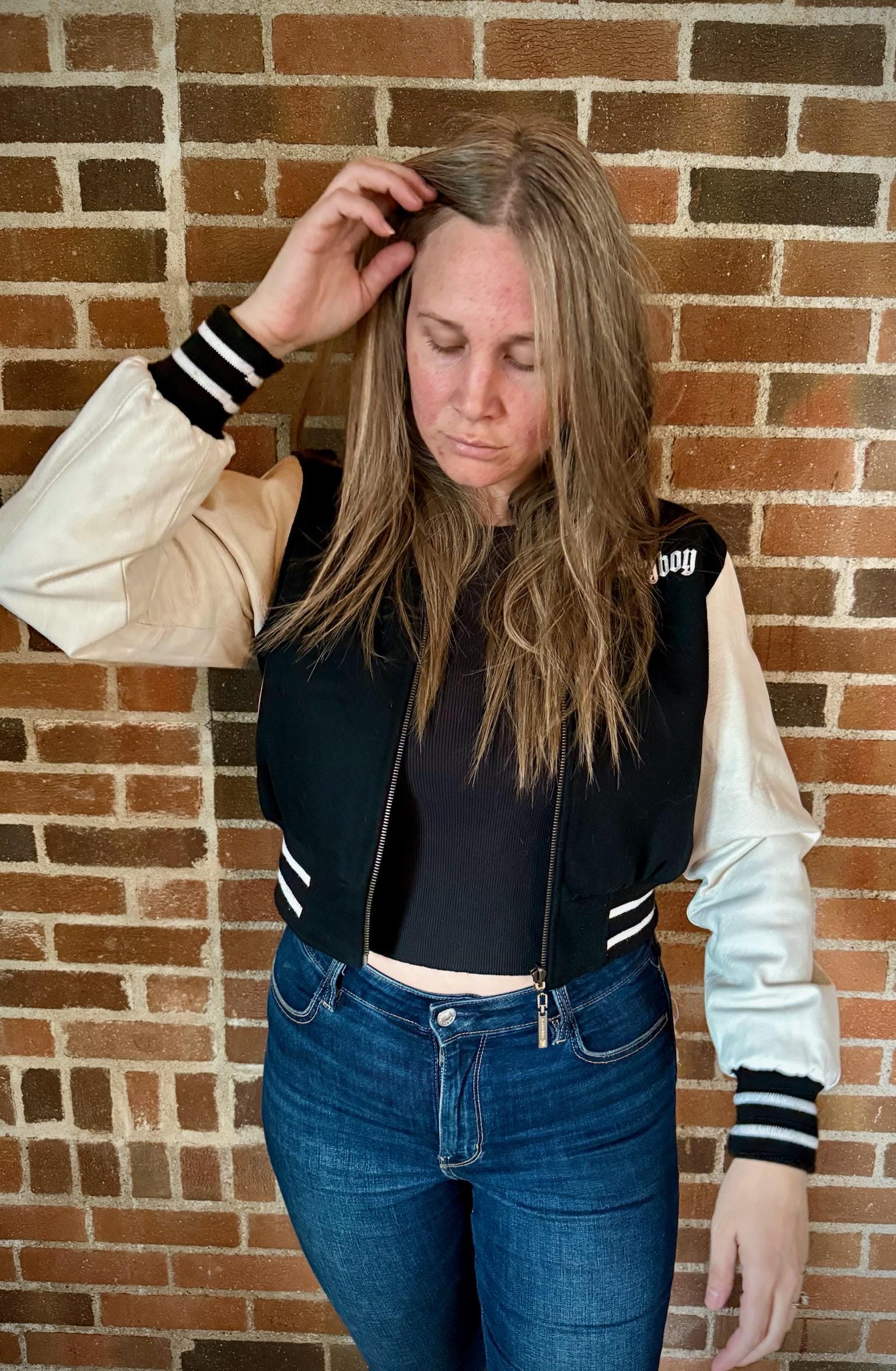 90's PLAYBOY Bomber Jacket - Etsy