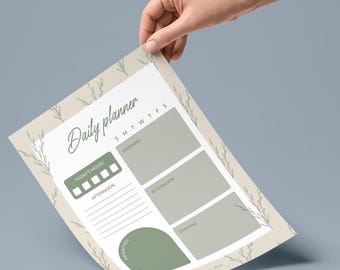 Printable Aesthetic Daily planner PDF