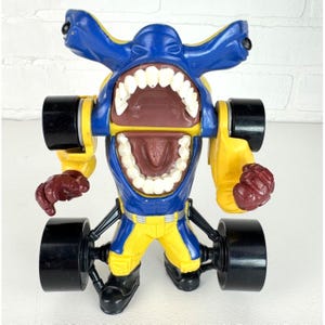 Vintage Mattel Street Sharks Turbo Jab 6&quot; Action Figure 1995 Hammerhead Toy
