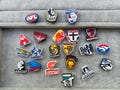 AFL Footy Shoe Charms for Croc Cats Carlton Lions  Crows Essendon Hawks Bombers product logo